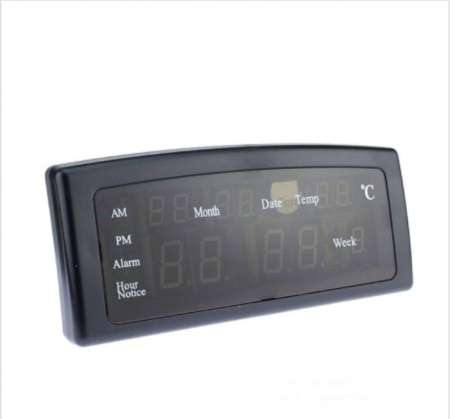 Caixing นาฬิกาดิจิตอล ไฟ LED ตัวเลขสีแดง ตั้งปลุกได้ สำหรับตั้งโต๊ะ  หัวเตียง ตกแต่งบ้านสวยงาม ใช้ไฟบ้าน รุ่น CX - 868