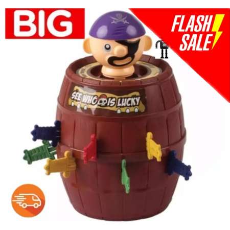 T.P.TOYS เกมส์เสี่ยงดวงเสียบถังโจรสลัดถัง BIG + รูเล็ต 2 in 1 (คละสี)