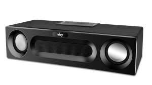 ลำโพงBLUETOOTH มินิซาวด์บาร์ รุ่นNBY5590 เสียงเบสระห่ำ mini SOUND BAR NBY5590 ดีไซน์สวยบาดใจ ต่อทีวีได้ แบตอึด 1800mAh เสียงดีมาก โชว์เฟรมดอกลำโพง กำลังขับ 10วัตต์ ระบบเสียงสเตอริโอแยกเสียงซ้ายขวา สีดำ