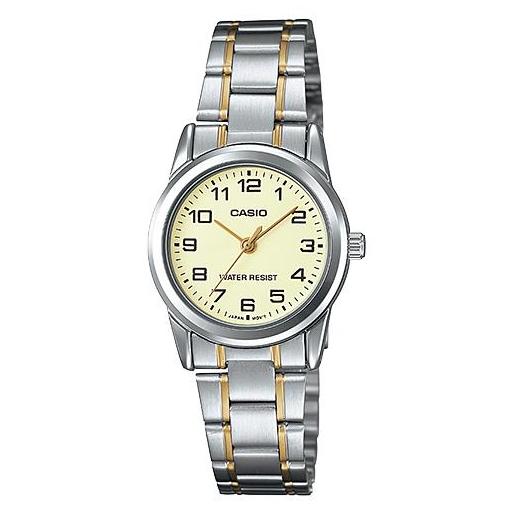 Casio Standard นาฬิกาข้อมือผู้หญิง สายสแตนเลส รุ่น LTP-V001G-9BUDF - Gold