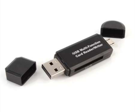 OTG Card Reader Micro SD/SD Card/USB TF ความเร็วสูง 2.0 Card Reader ซื้อ 1 แถม 1 ฟรี