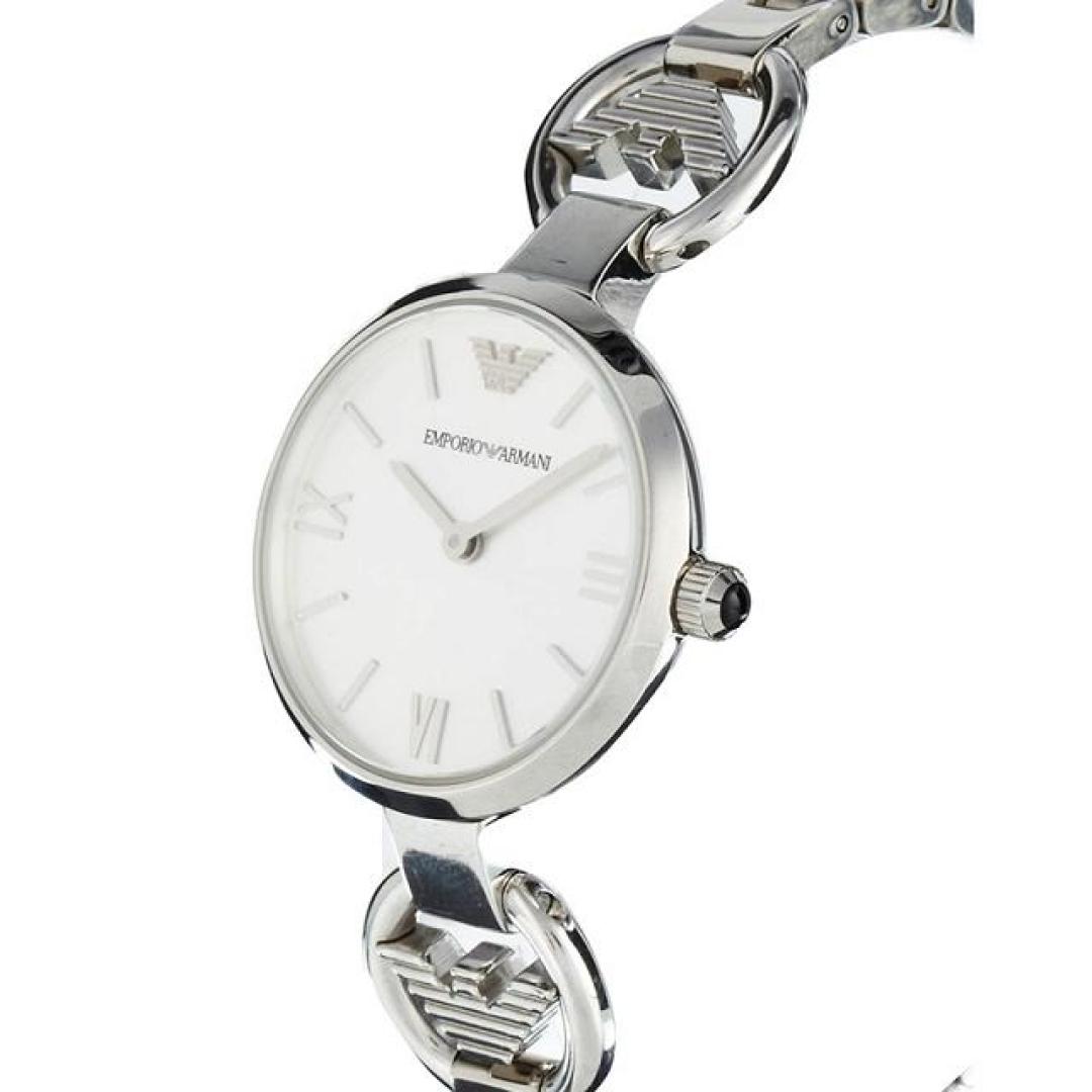 นาฬิกาผู้หญิง EMPORIO ARMANI Gianni T-Bar Silver Dial Ladies Watch ...