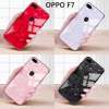 เคส For OPPO F7 Marbling Glass Case HD Clear Full Body Back Tempered Glass Cover