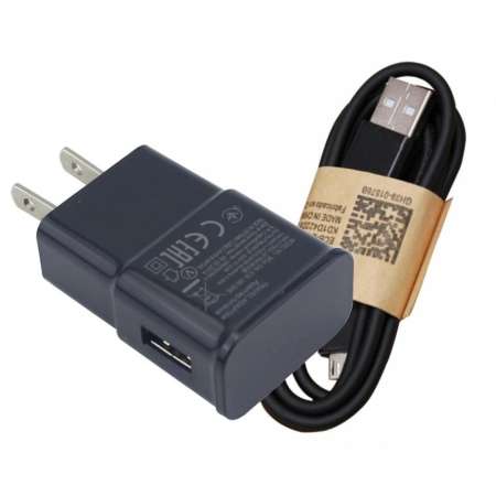 หัวชาร์ทแปลงไฟ อแดปเตอร์ Universal 5V 2A US Plug Wall Charger Adapter และ ข้อมูลสายเคเบิล Micro USB 1 เมตร 