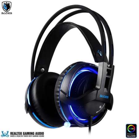 เสนอสินค้าราคาถูก SADES Diablo Gaming Headset with Realtek Gaming Audio
system SADES RGB Light (USB port) โปรโมชั่นของดี