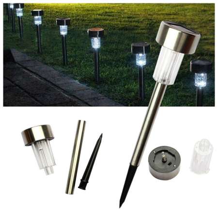 Solar ไฟปักสนามหญ้า พลังงานแสงอาทิตย์ขนาด โซล่าเซลล์ 1 LED (6ตัน)