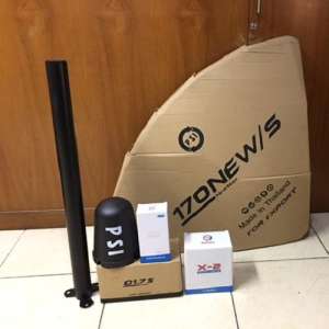 หน้าจาน PSI D1.7/F + เครื่องรับสัญญาณ S2 HD + LNB-X2