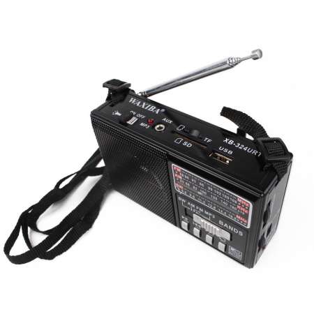 Telecorsa วิทยุAM/FM/SWพกพาRECEIVER WAXIBA XB-324 URTพร้อมไฟฉาย