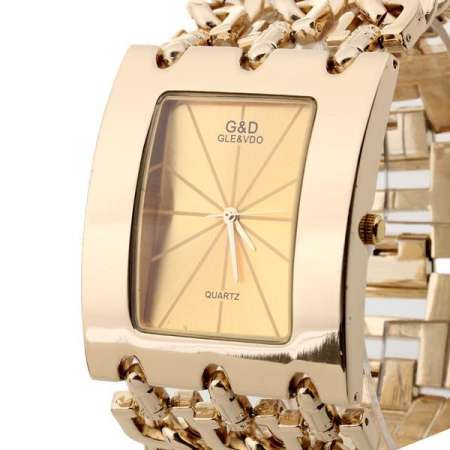 สายโซ่ผู้หญิงผสมระบบควอตซ์นาฬิกาข้อมือ (ทอง) สายโซ่ผู้หญิงผสมระบบควอตซ์นาฬิกาข้อมือ (ทอง)