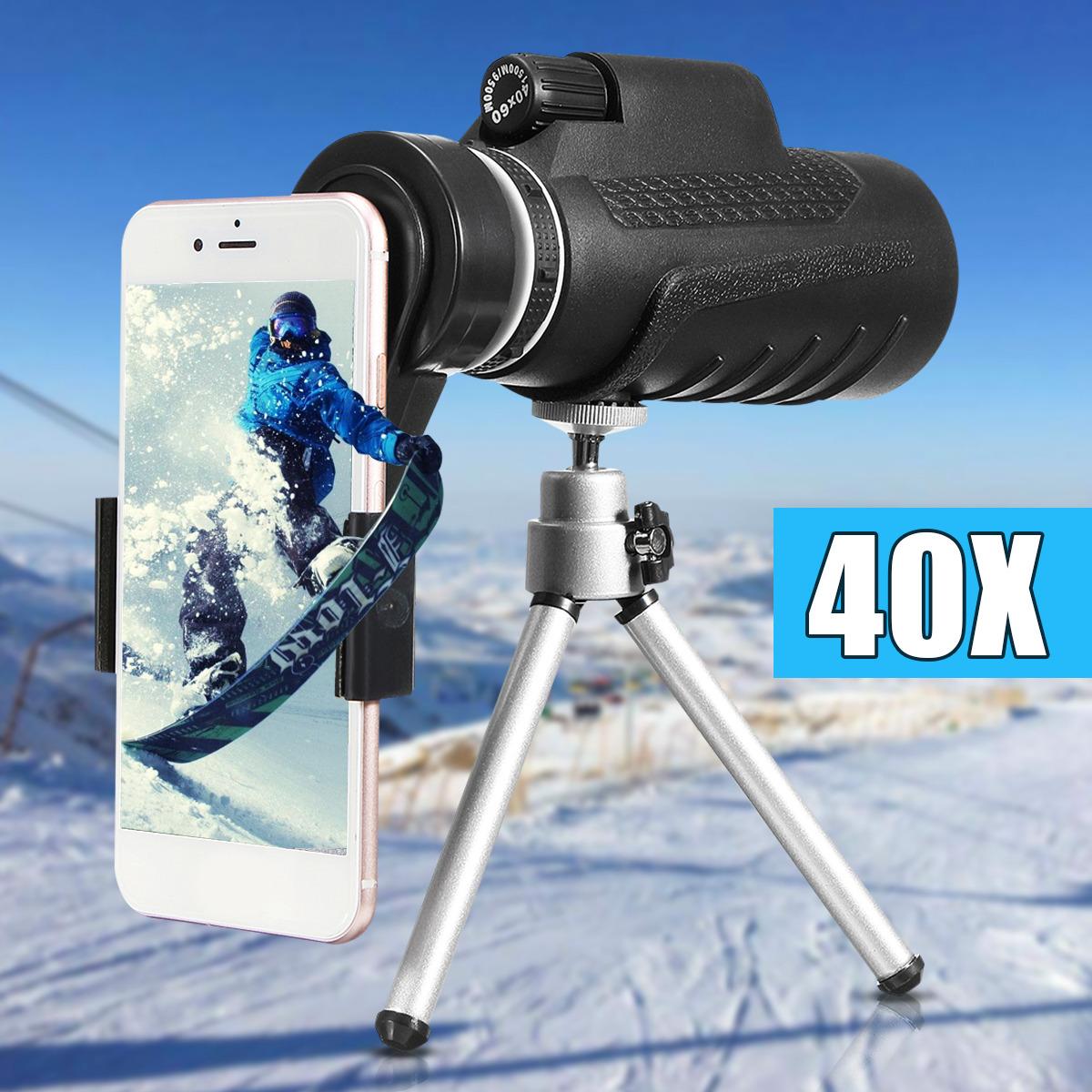 ราคา 40X60 mobile phone telescope lens + universal phone clip + tripod - intl รีวิว