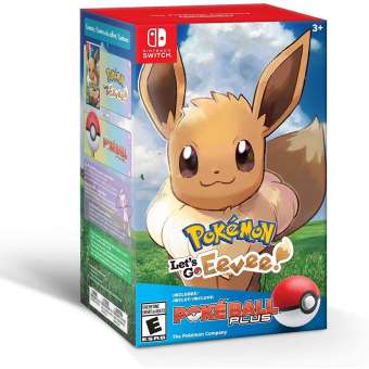 NSW POKEMON: LET'S GO EEVEE + POKE BALL PLUS PACK (US)