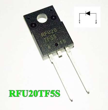 สินค้าใหม่ราคาดี RFU20TF5S , RFU20 TF5S , 530V 20A , Super Fast Recovery
Diode 2PCS 2ตัว เช็คราคาไม่แพง