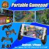 DT Portable Gamepad ด้ามจับมือถือ จอยมือถือ พร้อมปุ่มเดิน รุ่น JL-01