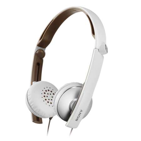 หูฟัง Sony On-Ear พร้อมไมค์ พับได้, รุ่น MDR-S70AP (MDR-S70APWQ), สีขาว (White)