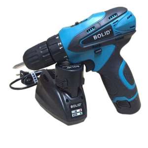 BOLID ชุดสว่าน ไขควง ไฟฟ้า ไร้สาย แบต 12V ปรับสปีดได้ พร้อมอุปกรณ์งานช่าง และ สายอ่อนต่อสว่าน