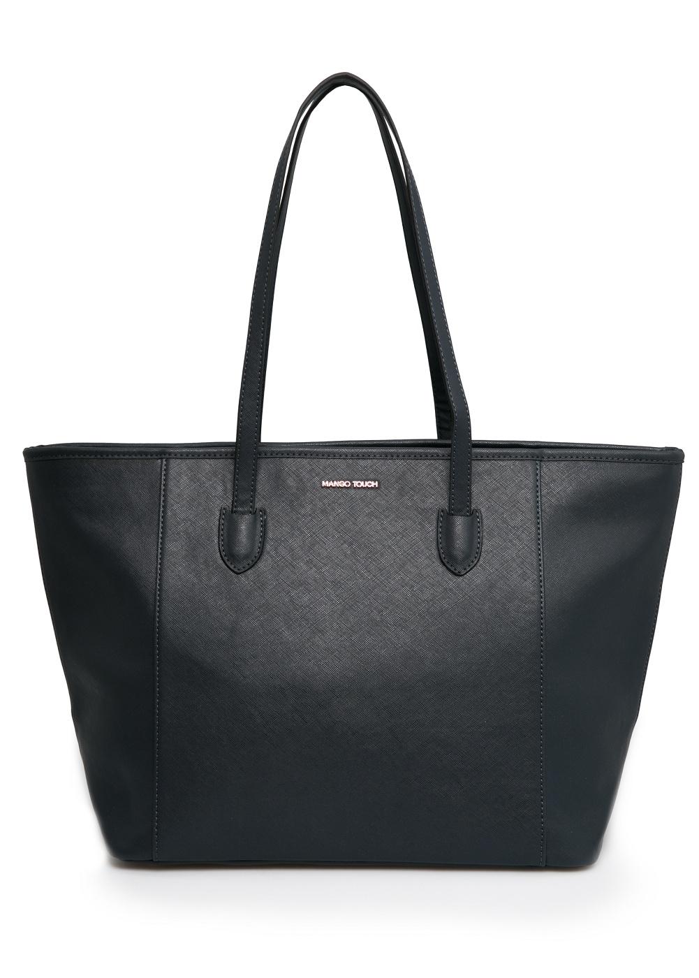 กระเป๋าสะพายแฟชั่นใบใหญ่ MANGO TOUCH รุ่น saffiano shopper bags