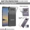 Qcase -  คริสตัลเคส เคสใส กันกระแทก สำหรับ Samsung Galaxy Note 8 - Luxury Tempered Glass Back Case for Samsung Galaxy Note 8