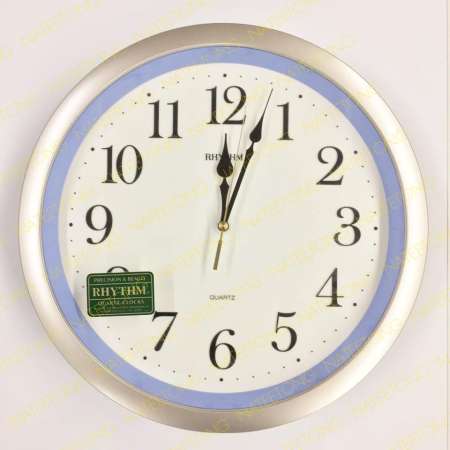 RHYTHM Japan นาฬิกาแขวนพลาสติก  ขนาด 13 นิ้ว รุ่น4KG670WR