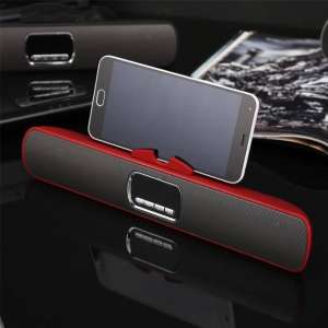 ส่งเร็วที่สุดเน้น!!!ลำโพงบลูทูธmini soundbarS605 bass booster เสียงดีอันดับหนึ่งไม่เป็นรองใคร สีแดง