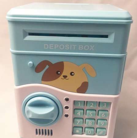 ตู้เซฟออมสิน ดูดแบงค์ได้ อัตโนมัติ ลายหมาน้อย น่ารัก Automatic Deposit Safe Bank ค่าส่งฟรี
