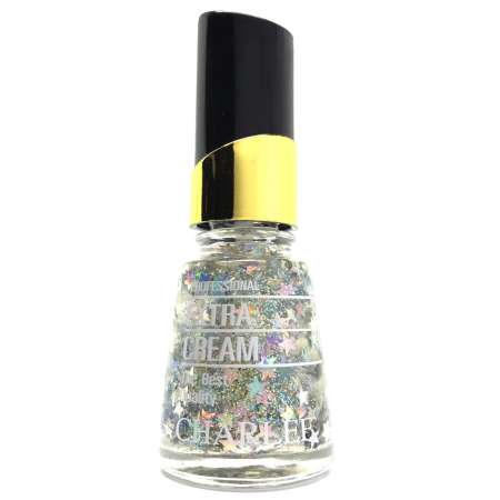 Charlee Nail Polish ยาทาเล็บชาลี 15 ml. สีกากเพชร (รูปดาว) เบอร์ 126