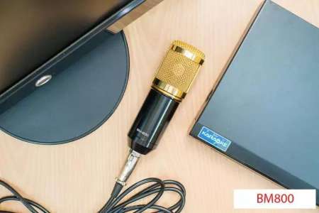 ไมค์ BM800 Condensor Microphone ไมค์โครโฟนอัดเสียง ไมค์อัดเสียง ชุด BM800 + Phantom 48V+ ขาไมค์ NB-35 + POP Filter + usb sound card 7.1 แถมฟรีสาย Splitter ครบชุด การันตี คุณภาพ แท้ 100 % สำหรับใช้งานกับ PC notebook smartphone