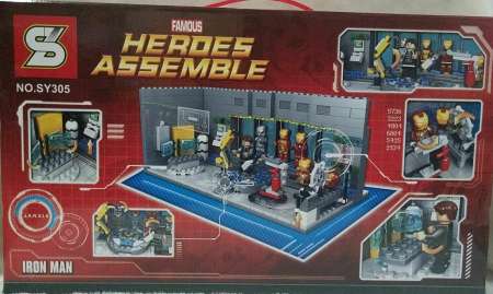 GB.Toys ตัวต่อ ชุด้องทดลองIron man  Hero marval  Sy.305 / 503+ชิ้น 