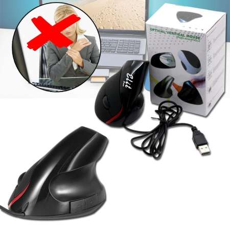 Elit เมาส์แนวตั้งแก้อาการปวดข้อมือ Vertical mouse Ergonomic Mouse รุ่น VTM202-AI แถมฟรี!! 1 ชิ้น