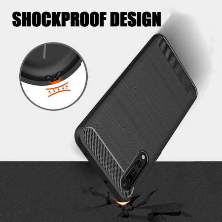ถูกที่สุด พร้อมส่งจากไทย เคส TPU  Huawei P20pro P20 Pro ลาย Carbon Fiber Cases case