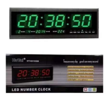 ที่ถูกที่สุด นาฬิกาดิจิตอล LED Number Clock รุ่น HB4819SM ขนาด
48X19X5cm(ตัวเลขสีเขียว) อย่าช้าสินค้าดี