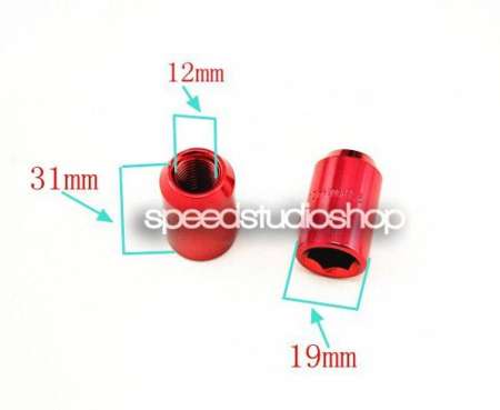 Speed Studio น๊อตล้อ เบอร์ 19 เหล็ก 20 ตัว พร้อมบล็อค ขนาดเกลียว 1.5 สีเงิน