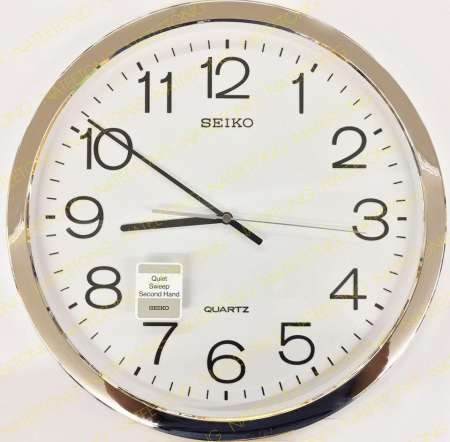 SEIKO  นาฬิกาแขวนพลาสติก  ขนาด 15.5 นิ้ว รุ่น Quiet Sweep 