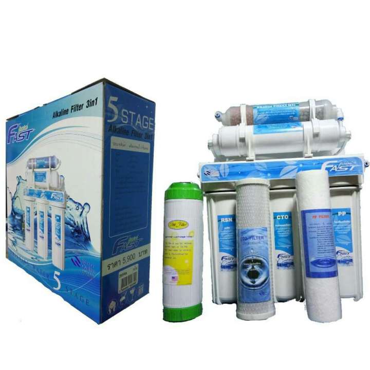 เครื่องกรองน้ำแร่ 7 ขั้นตอน(5ท่อ4ท่อปกติท่อที่5รวม31 Fast Pure