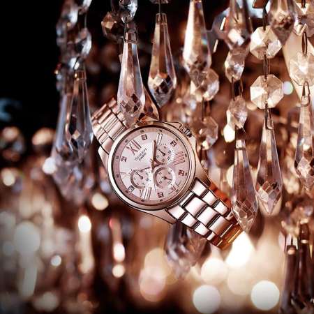 Casio Sheen นาฬิกาข้อมือผู้หญิง SWAROVSKI พิงค์โกลด์ สายสแตนเลส สายสแตนเลส รุ่น SHE-3806PG-9A