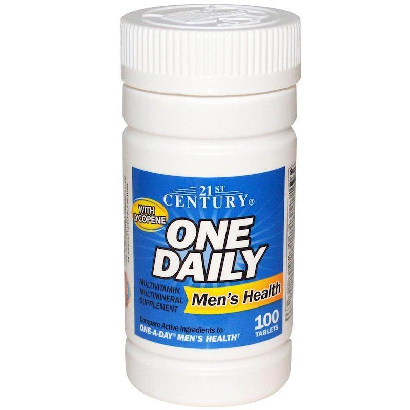 วิตามินรวมสำหรับผู้ชาย ,21st Century Health Care, One Daily, Men's Health, 100 เม็ด