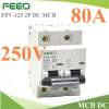 DC 250V เบรกเกอร์ไฟฟ้า แบตเตอรี่ โซลาร์ MCB รุ่น FPV-250VDC 