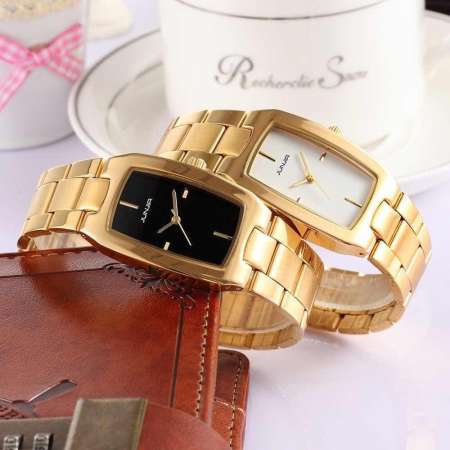 JUNJIA นาฬิกาข้อมือ สายสแตนเลส ดีไซน์หรู ตัวเรือนสแตนเลสคุณภาพดี หน้าปัดใหญ่ ดูเวลาง่าย รุ่น ZD-0159