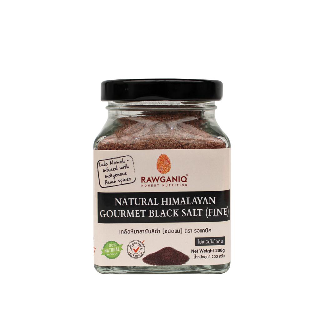 เกลือหิมาลายันสีดำชนิดผง (กาลา นามัค) 200g นำเข้า ของแท้ มีใบรับรอง/อย.