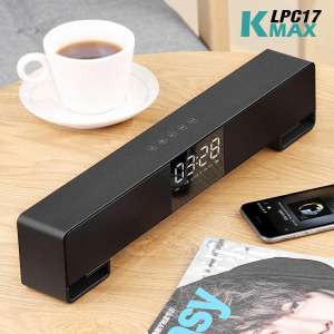 K-MAX ลำโพงบลูทูธ LP-C17 BLUETOOTH SOUNDBAR ลำโพงบลูทูธ รองรับการเล่นผ่าน Micro SD Card, USB เพิ่ม-ลดเสียง เปลี่ยนเพลงได้ (สีดำ)