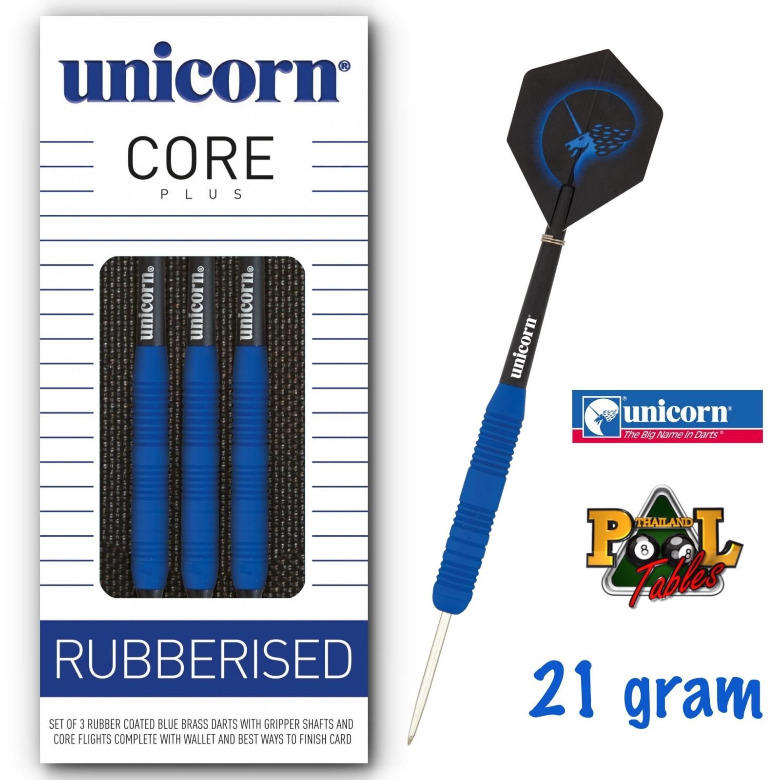 Unicorn Core Plus Win - Rubberised - Red - Brass Darts - 21g 23g 25g