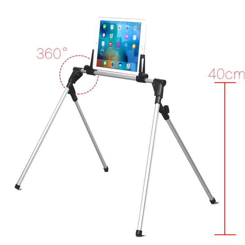 ขาตั้ง ไอแพด IPad Stand Tablet Stand Phone Holder Adjustable Lazy Bed Floor Desk Tripod Foldable