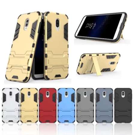 Case Samsung J7Pro เคสซัมซุง เจ7โปร เคสแข็ง PC + TPU ปกไฮบริด มีขาตั้ง ไฮบริด เคสกันกระแทก เคสออฟโป้ หลังแข็ง ขอบนิ่ม สินค้าใหม่