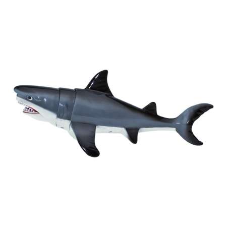SAFARI LTD : SFR352240 โมเดลปลาฉลาม Jaw Snapping Great White Shark