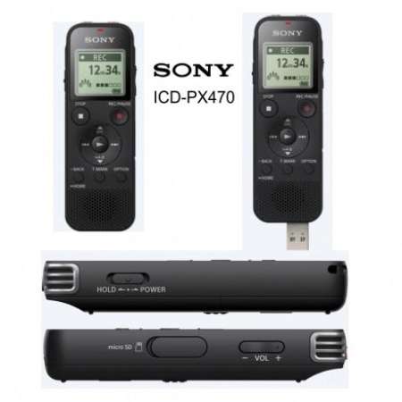  Sony เครื่องบันทึกเสียง รุ่น ICD-PX470 / ประกันศูนย์ Sony Thai