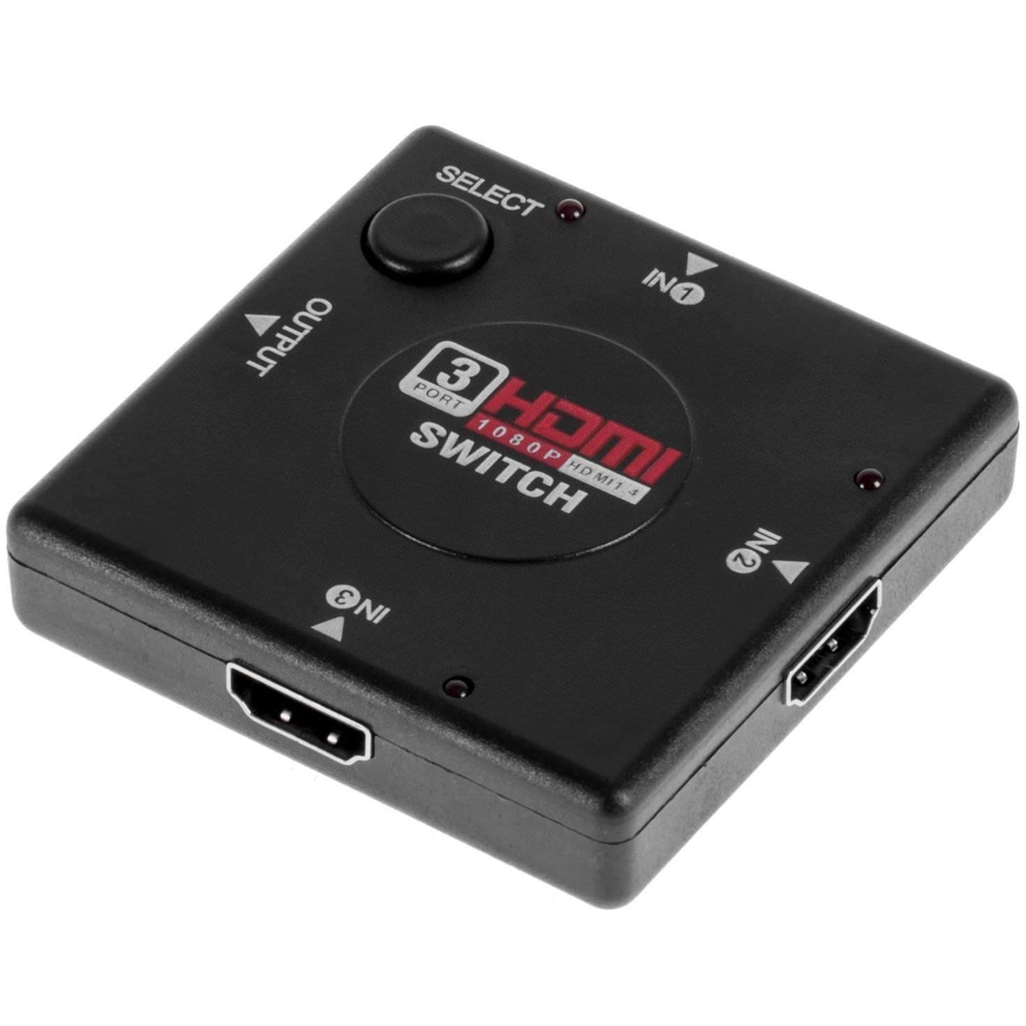 Mini 3-Port HDMI Switch Switcher HDMI Splitter HDMI Port for HDTV 1080P Vedio For PS3