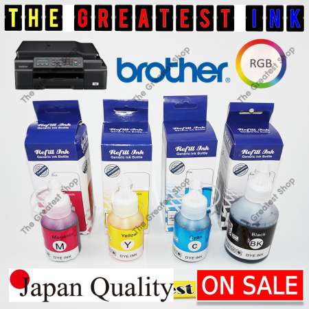 หมึก Brother หมึกเติม Brother หมึกพิมพ์ Brother แพ๊ค 4 ขวด เกรดเทียบแท้ สีไม่มีเพี้ยน ( Black , Cyan , Yellow , Magenta ) (หมึกขวด OEM จำนวน 4 ขวด) หมึก Brother หมึกเติม Brother หมึกพิมพ์ Brother แพ๊ค 4 ขวด เกรดเทียบแท้ สีไม่มีเพี้ยน ( Black , Cyan , Yellow , Magenta ) (หมึกขวด OEM จำนวน 4 ขวด)