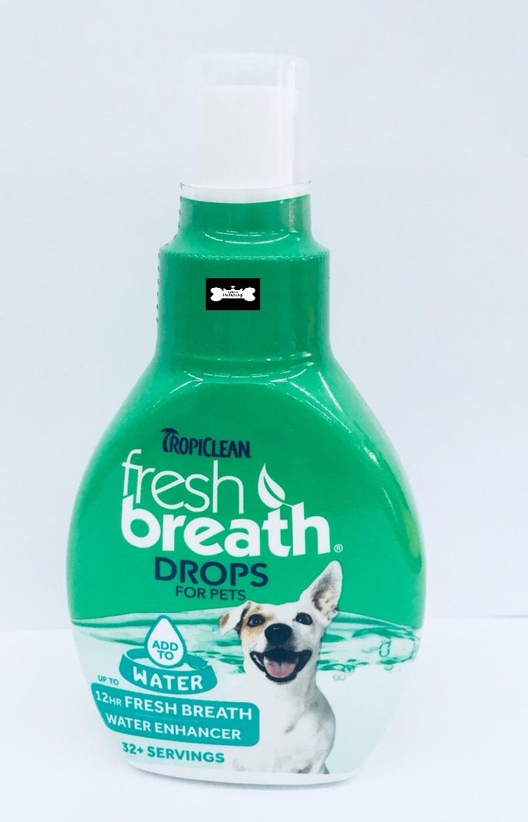 ราคา Tropiclean fresh breath Drops for pet ผลิตภัณฑ์ลดกลิ่นปาก สุนัข