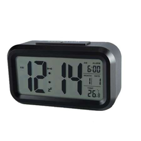 Hakone นาฬิกาปลุกตั้งโต๊ะ นาฬิกาดิจิตอล แสดงวันที่ เดือน อุณหภูมิ แสง Black Light ดูเวลาตอนกลางคืนได้ นาฬิกาปลุกเรื่องแสง นาฬิกาปลุก Alarm Clock new step asia