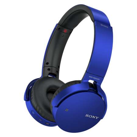 หูฟัง Sony On-Ear Wireless Extra Bass, รุ่น MDR-XB650BT (XB650BTL), สีน้ำเงิน (Blue)