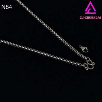 CJ-CHUENJAI สร้อยคอสแตนเลส ลาย ผ่าหวายกลมBOR 3.5มิล16-30นิ้ว N84